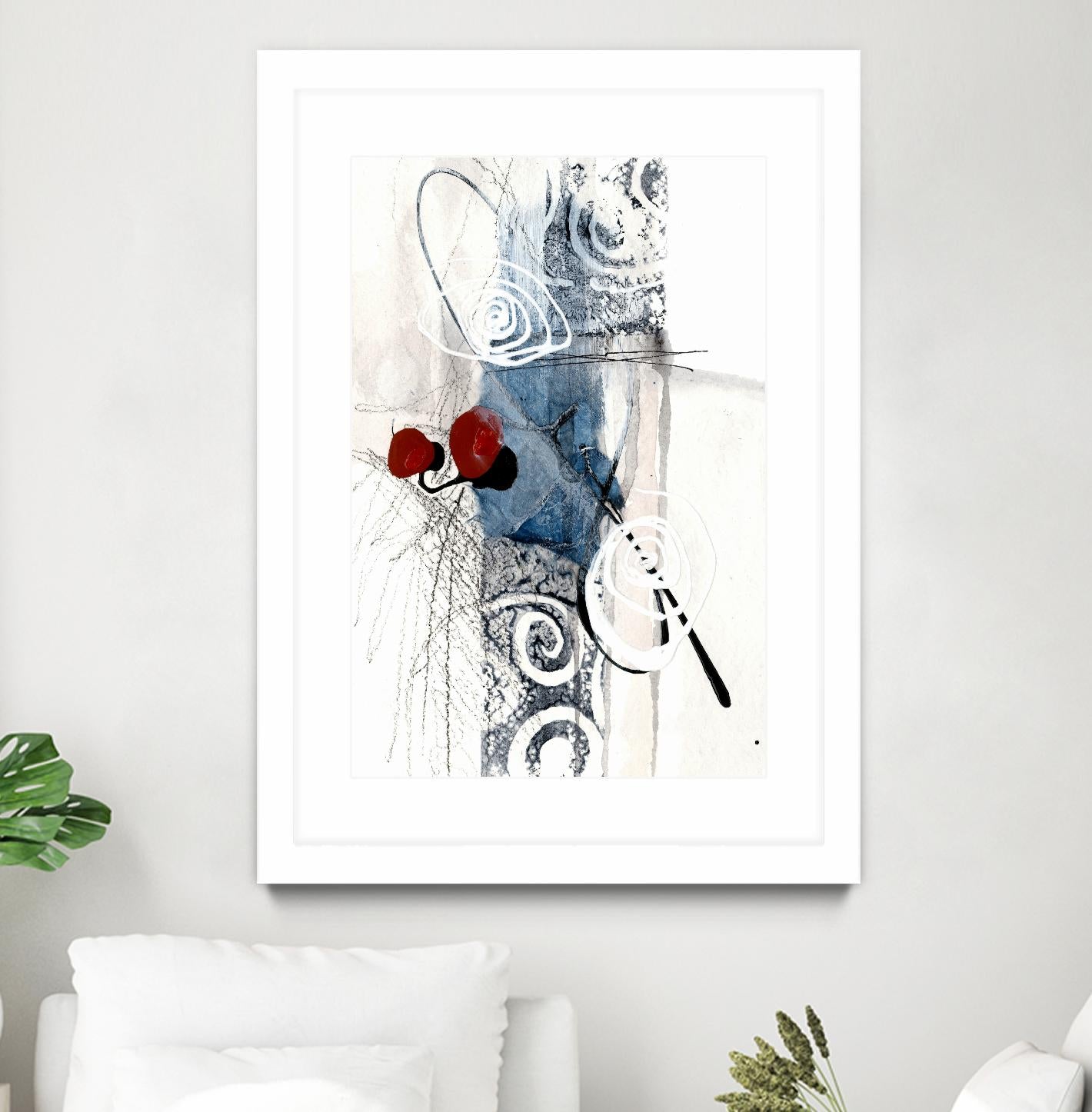 Jardinage by Sylvie Cloutier on GIANT ART - red abstract