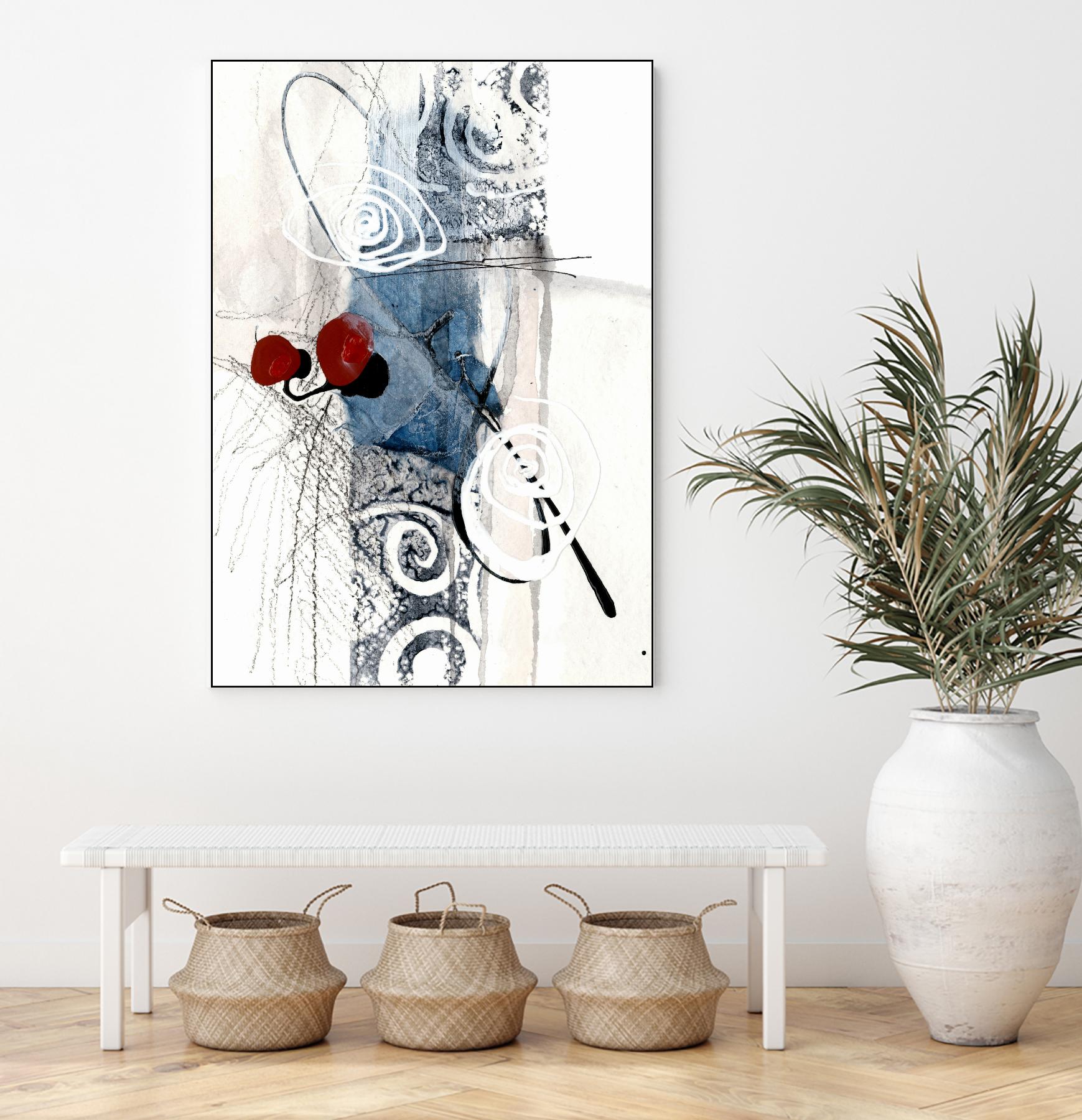 Jardinage by Sylvie Cloutier on GIANT ART - blue abstract