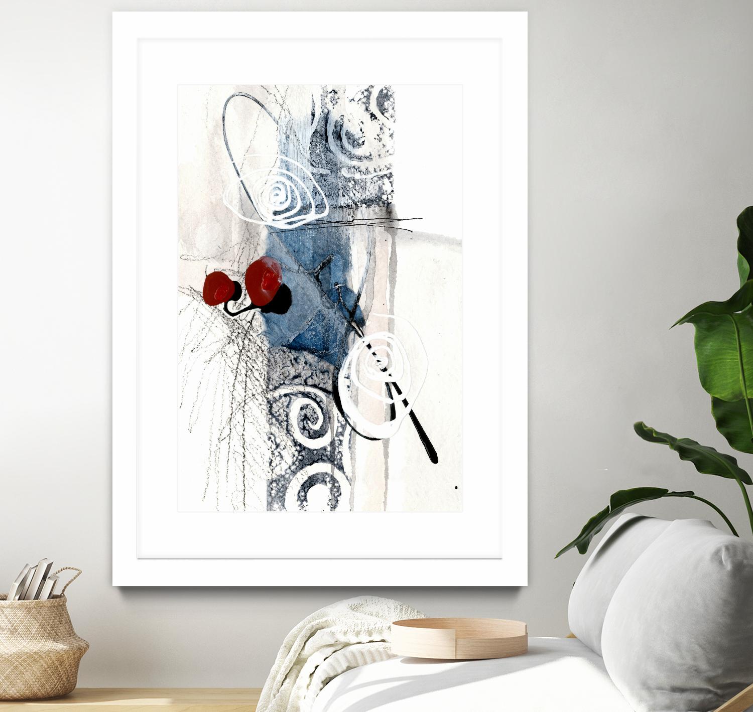 Jardinage by Sylvie Cloutier on GIANT ART - red abstract