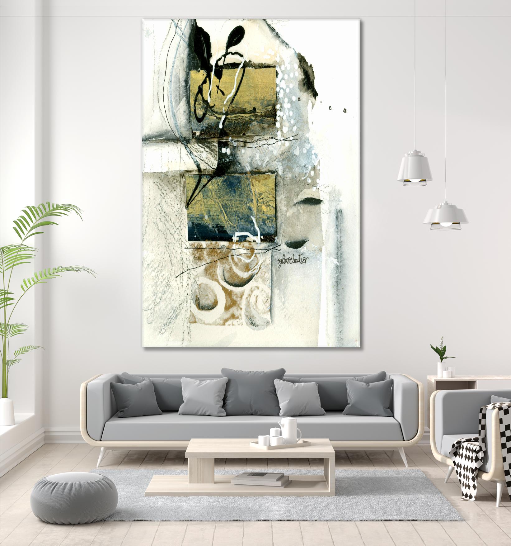 Issue by Sylvie Cloutier on GIANT ART - grey abstract