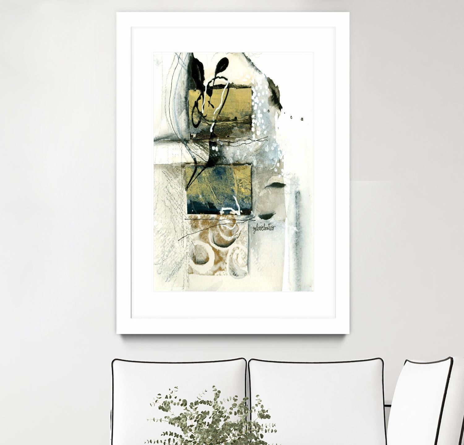 Issue by Sylvie Cloutier on GIANT ART - beige abstract