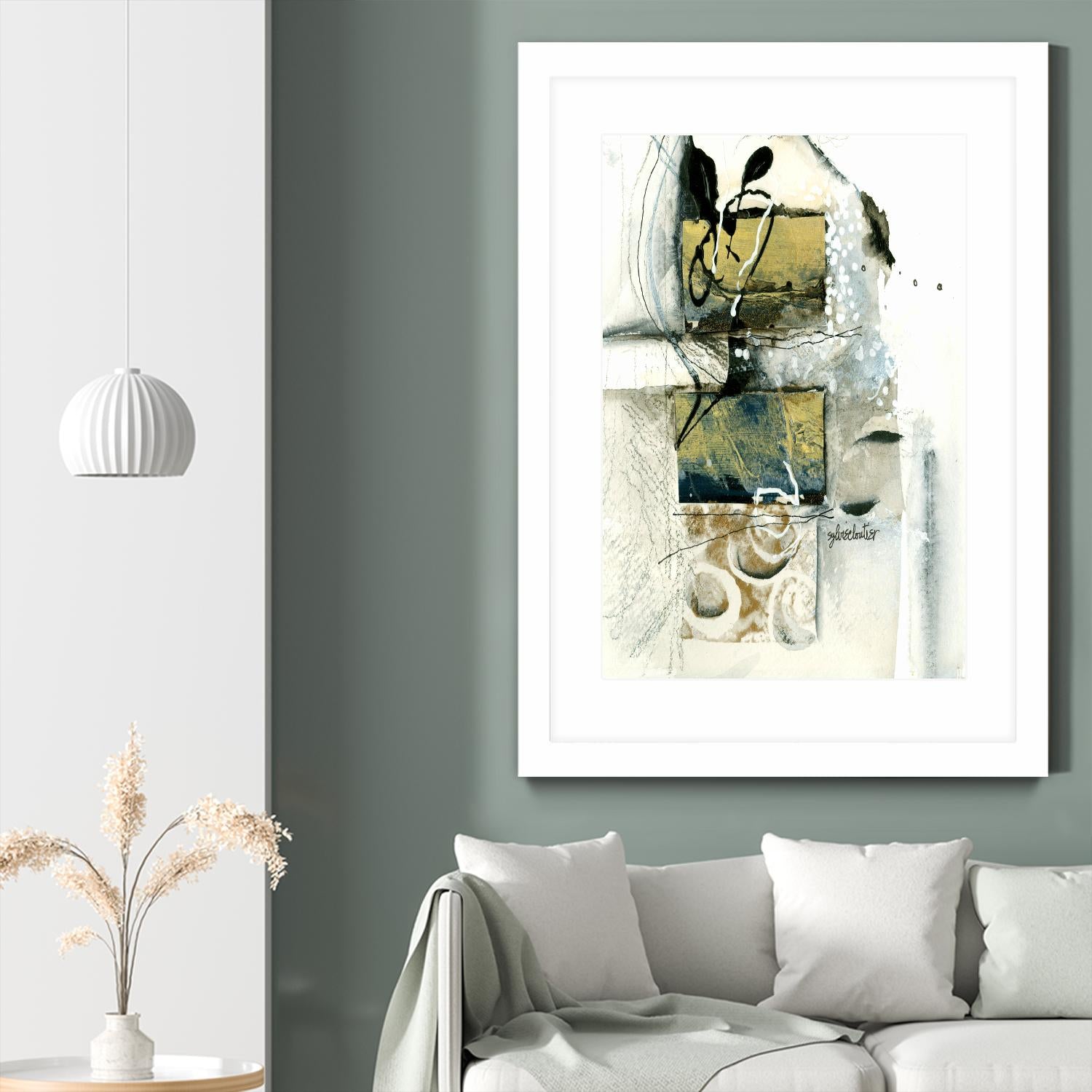 Issue by Sylvie Cloutier on GIANT ART - beige abstract