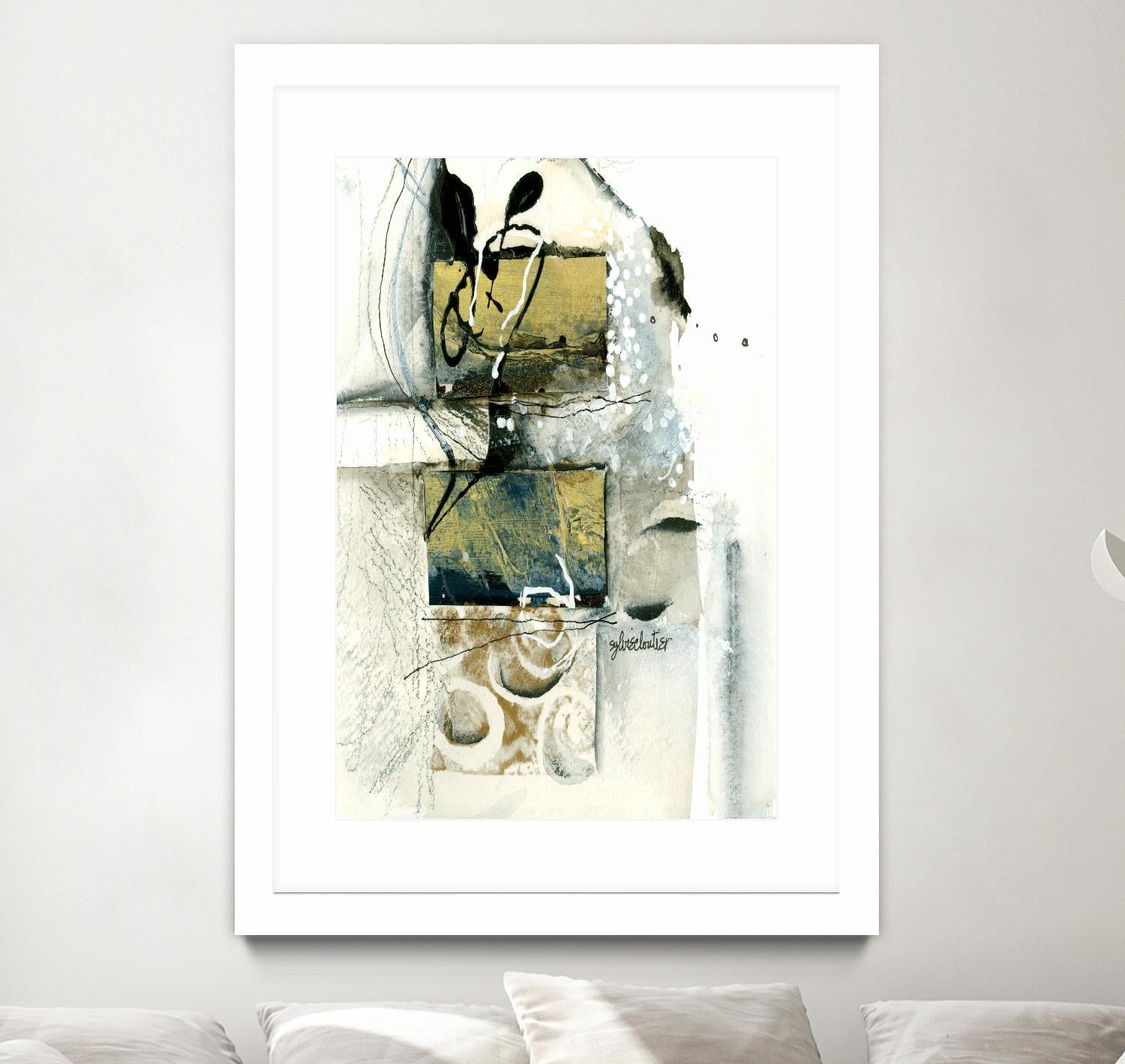 Issue by Sylvie Cloutier on GIANT ART - beige abstract