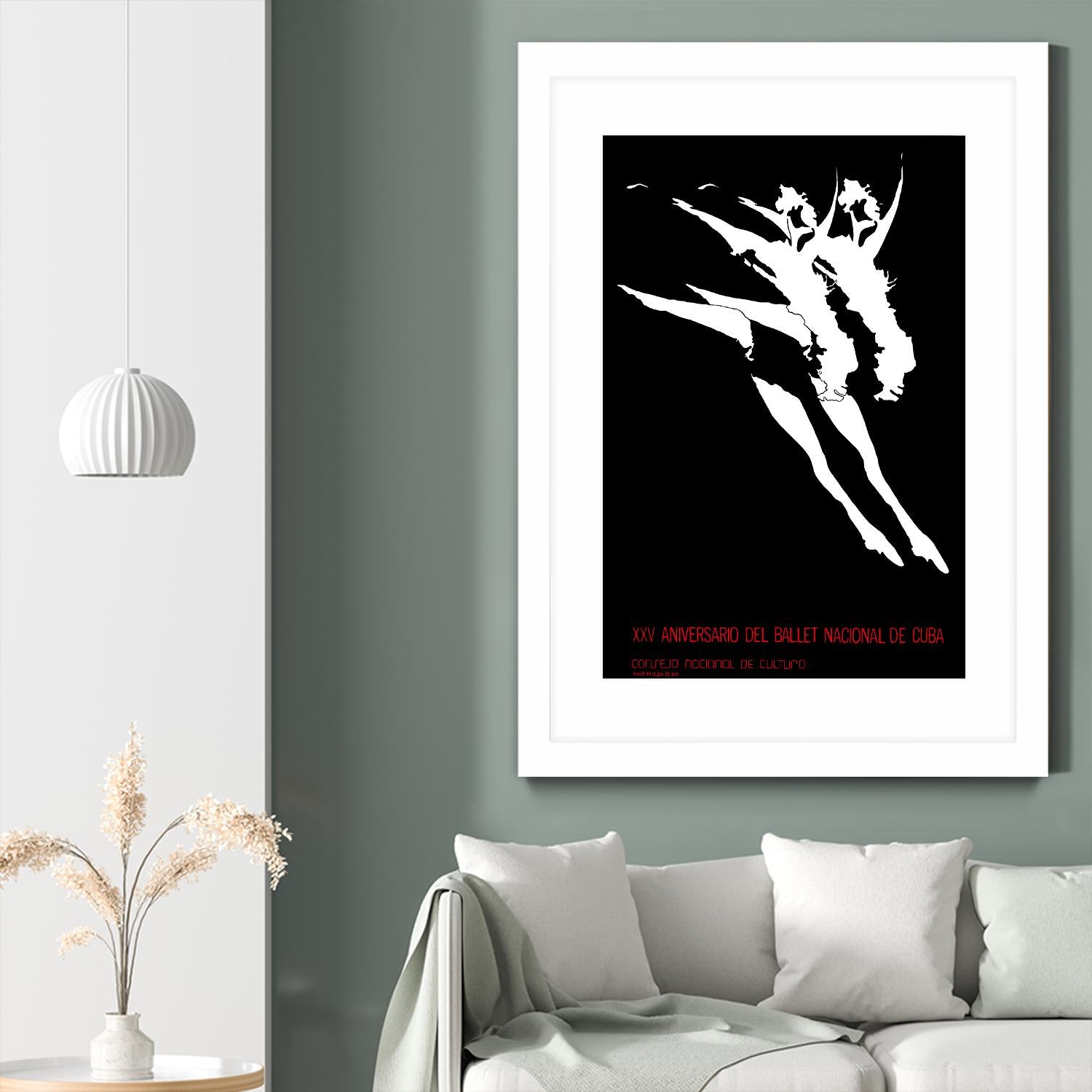 Ballet National de Cuba by Archive on GIANT ART - white black & white dancer