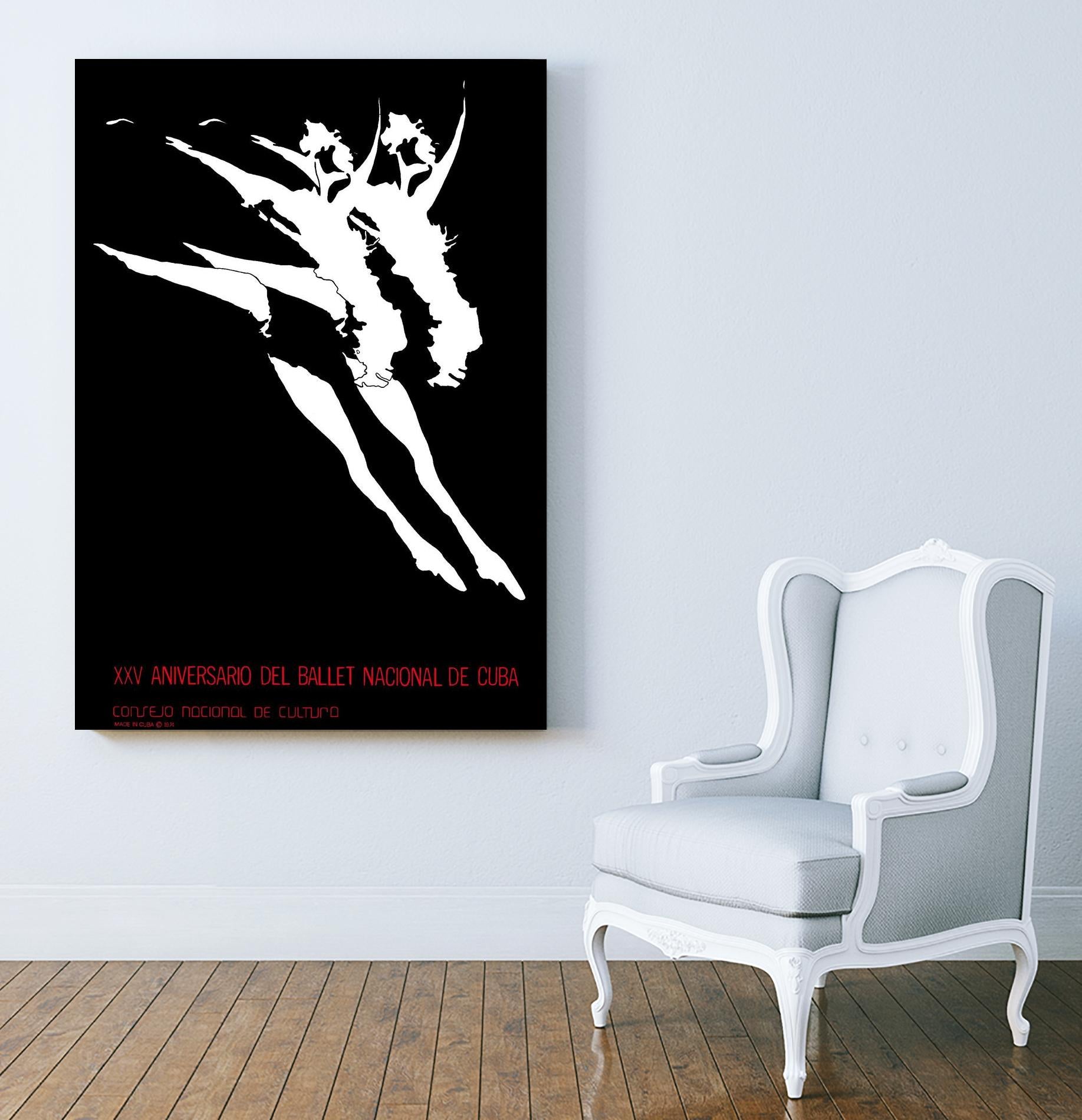 Ballet National de Cuba by Archive on GIANT ART - white black & white dancer