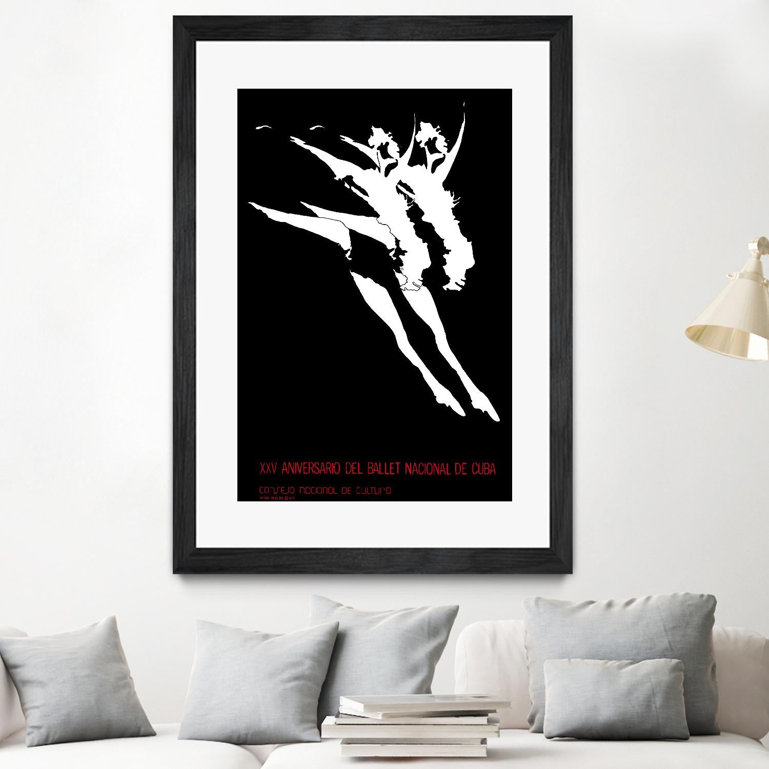 Ballet National de Cuba by Archive on GIANT ART - white black & white dancer
