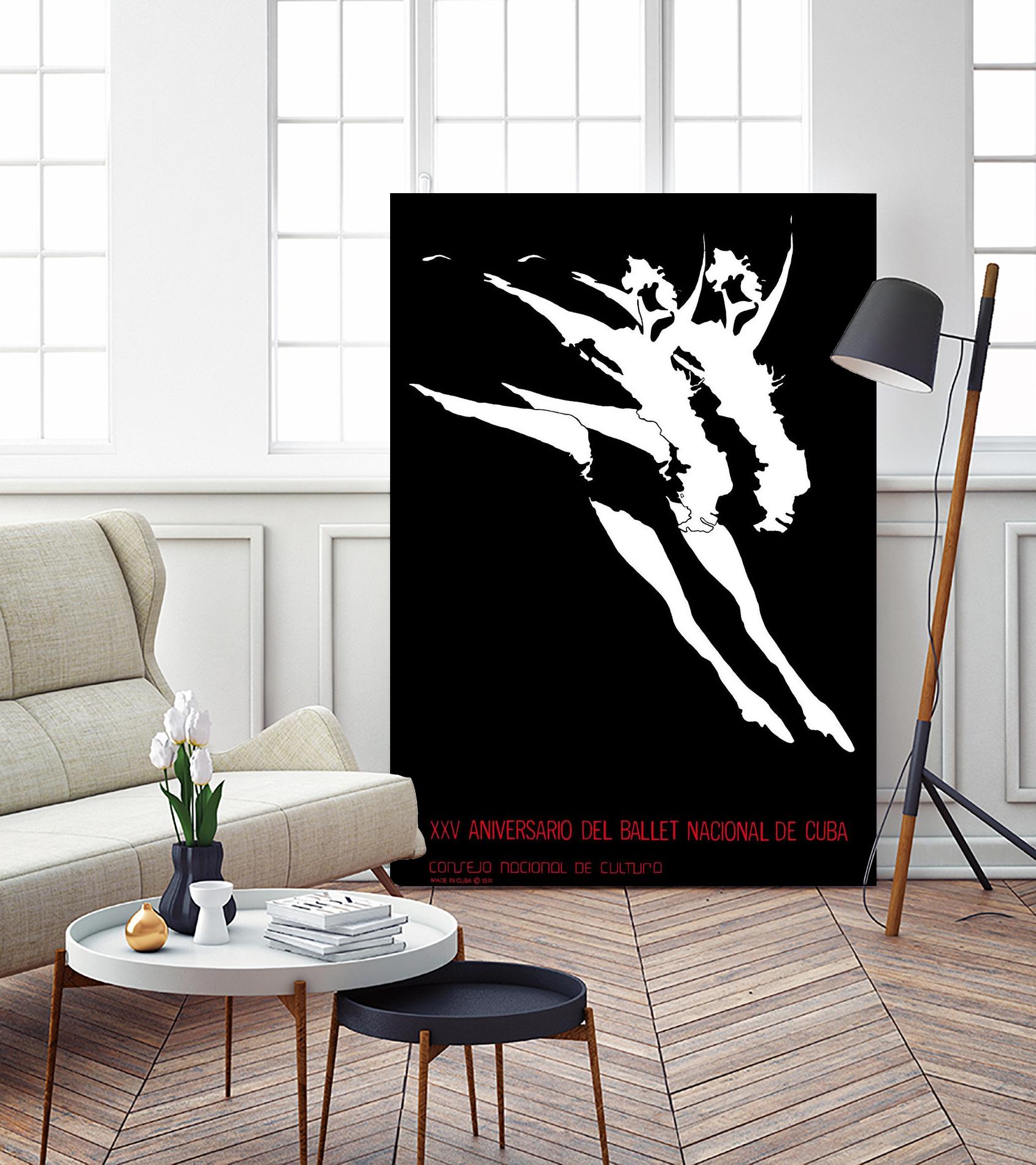 Ballet National de Cuba by Archive on GIANT ART - white black & white dancer