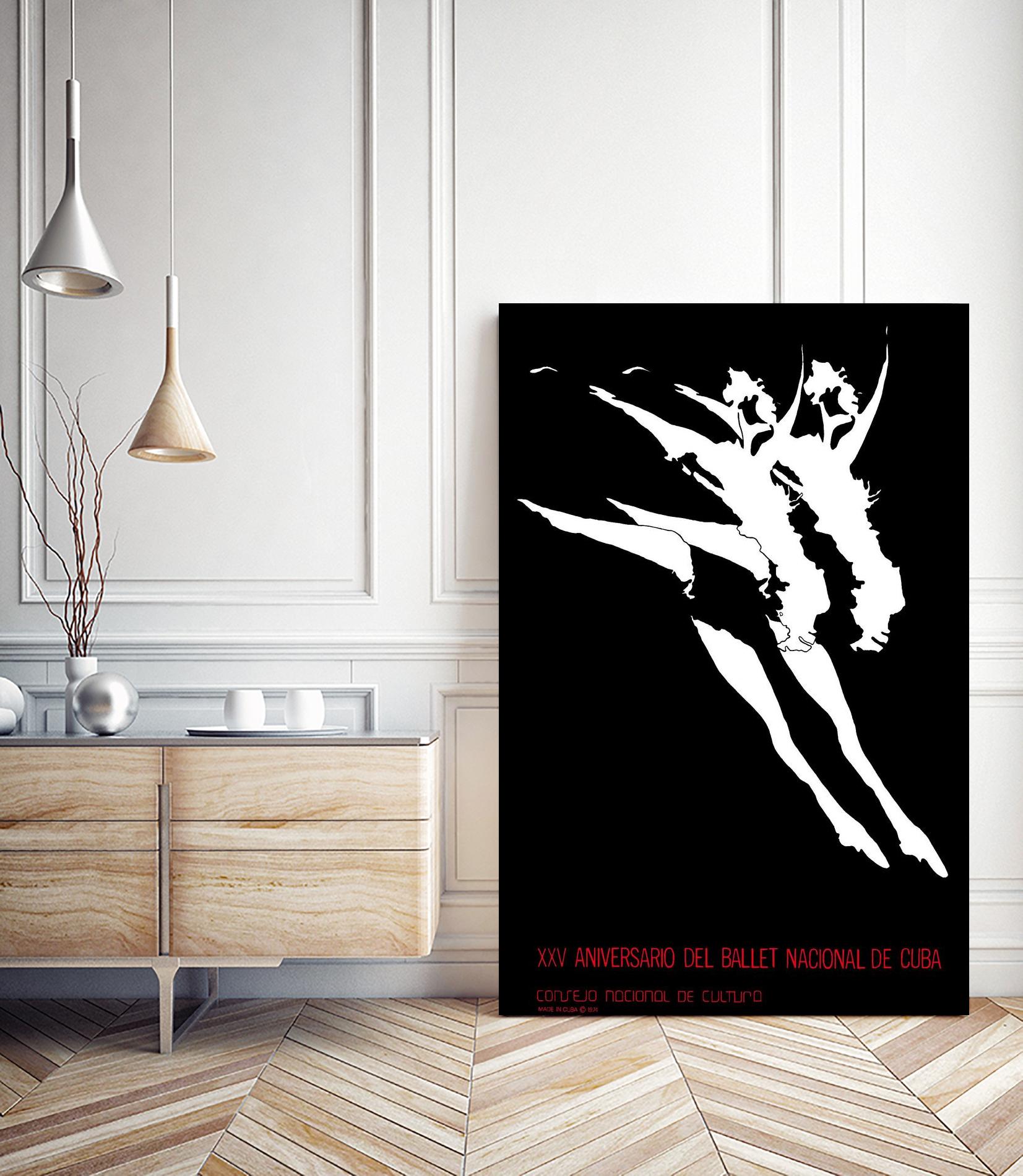 Ballet National de Cuba by Archive on GIANT ART - white black & white dancer
