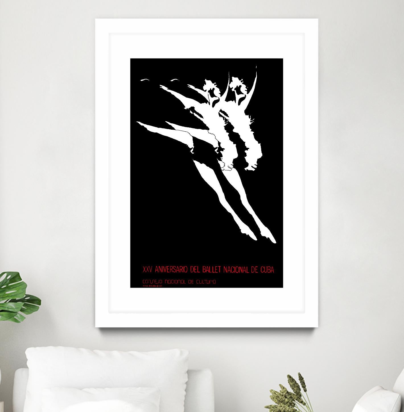 Ballet National de Cuba by Archive on GIANT ART - white black & white dancer