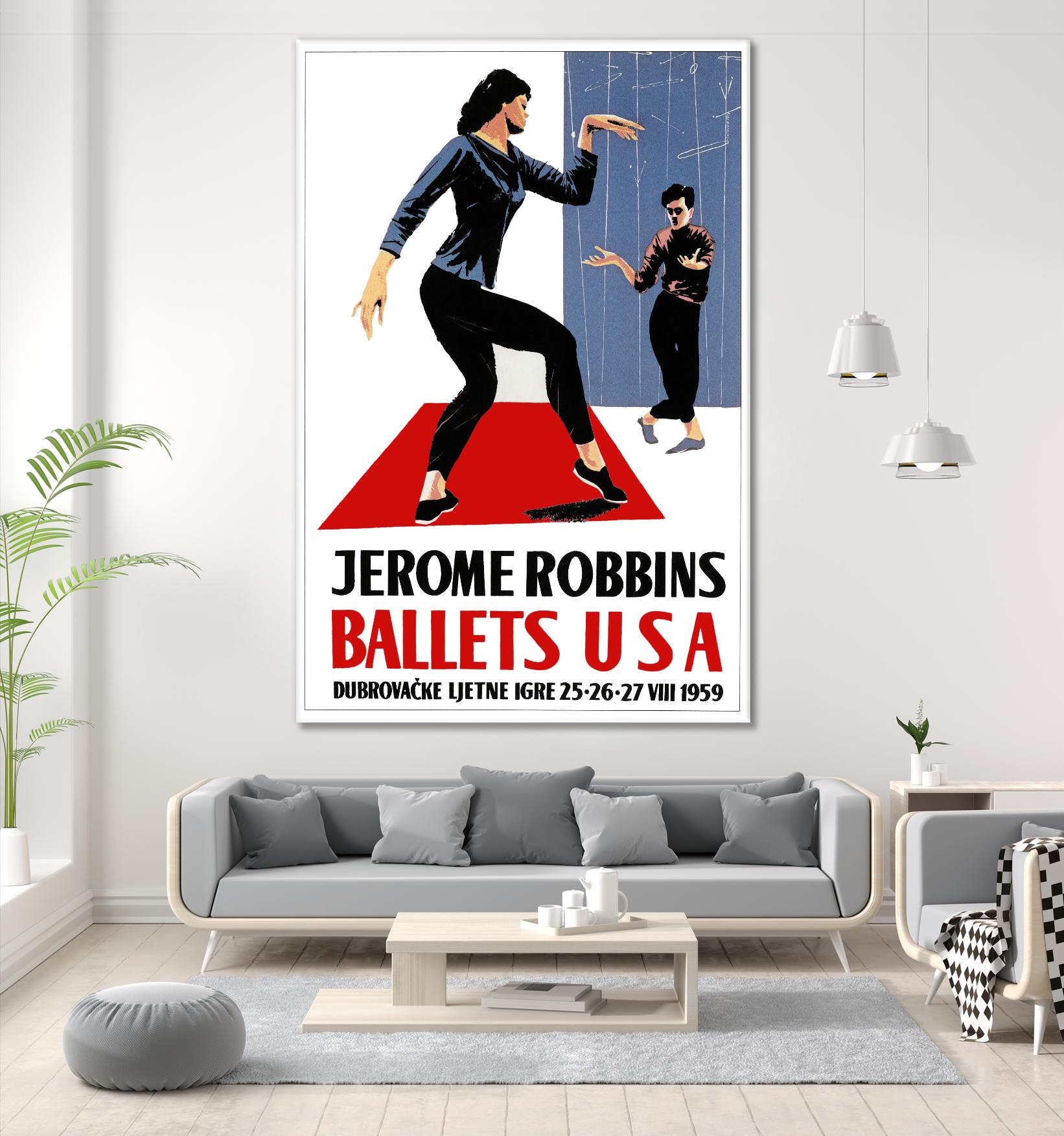 Ballets USA by Archive on GIANT ART - blue vintage