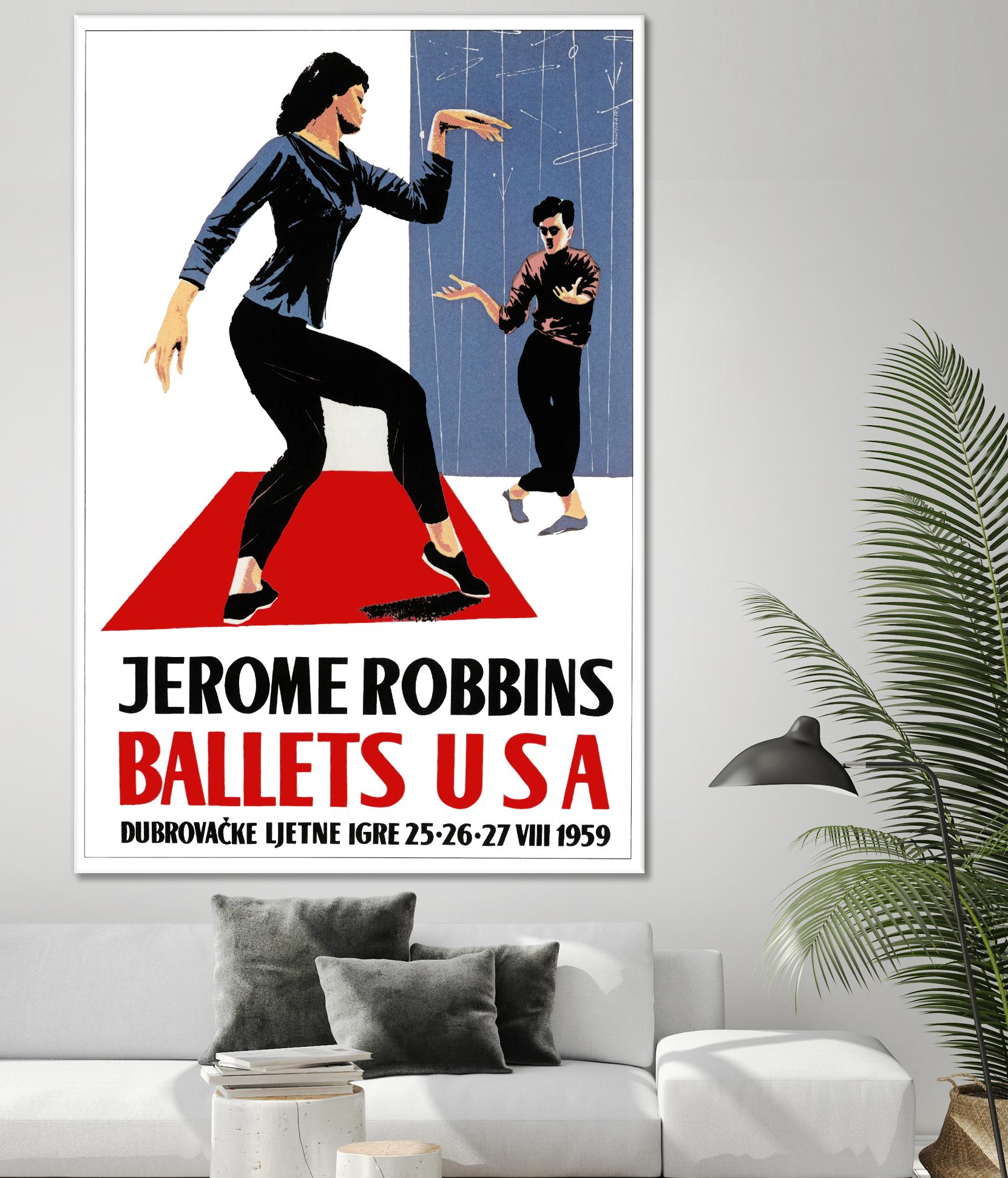 Ballets USA by Archive on GIANT ART - blue vintage