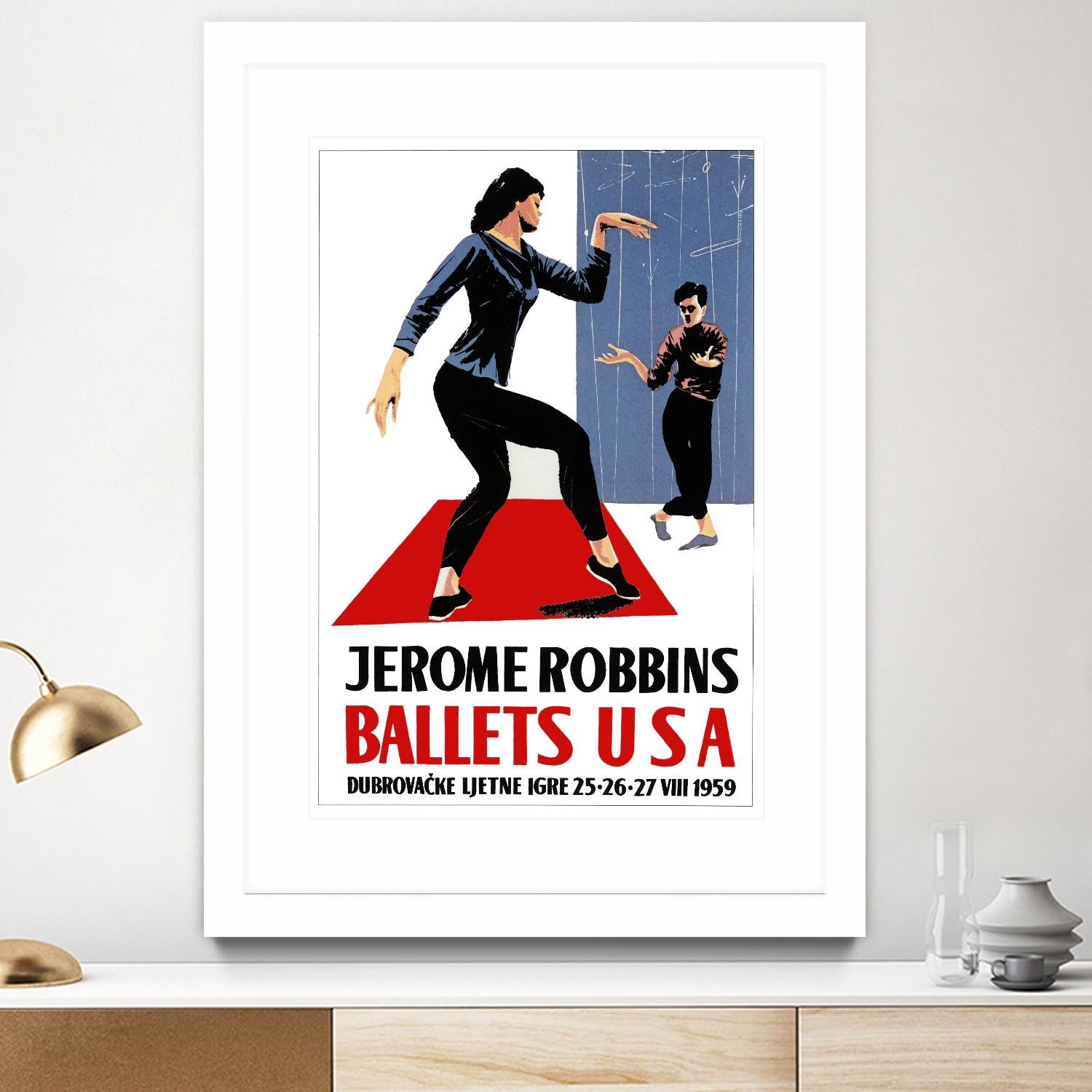 Ballets USA by Archive on GIANT ART - red vintage usa