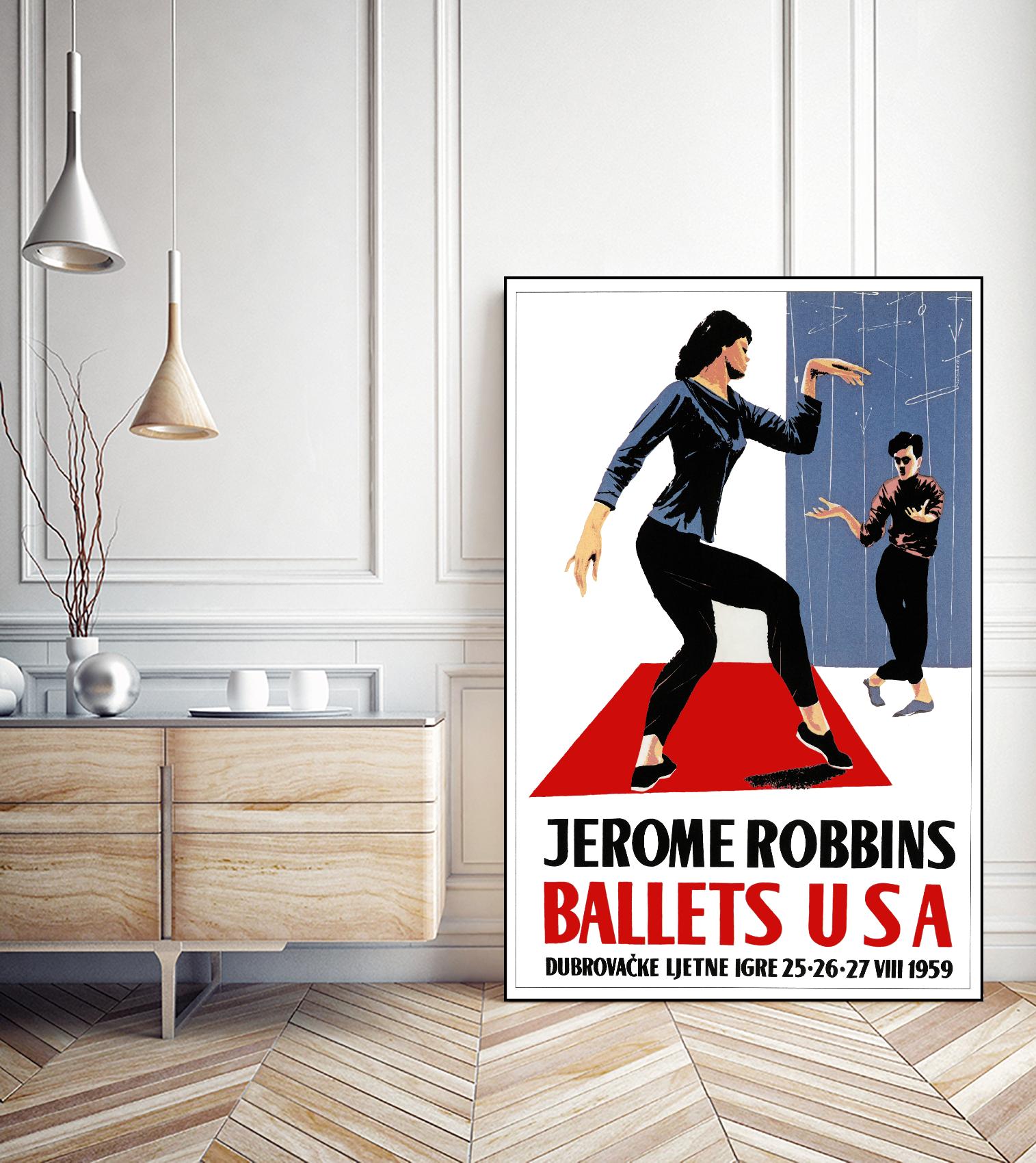 Ballets USA by Archive on GIANT ART - blue vintage