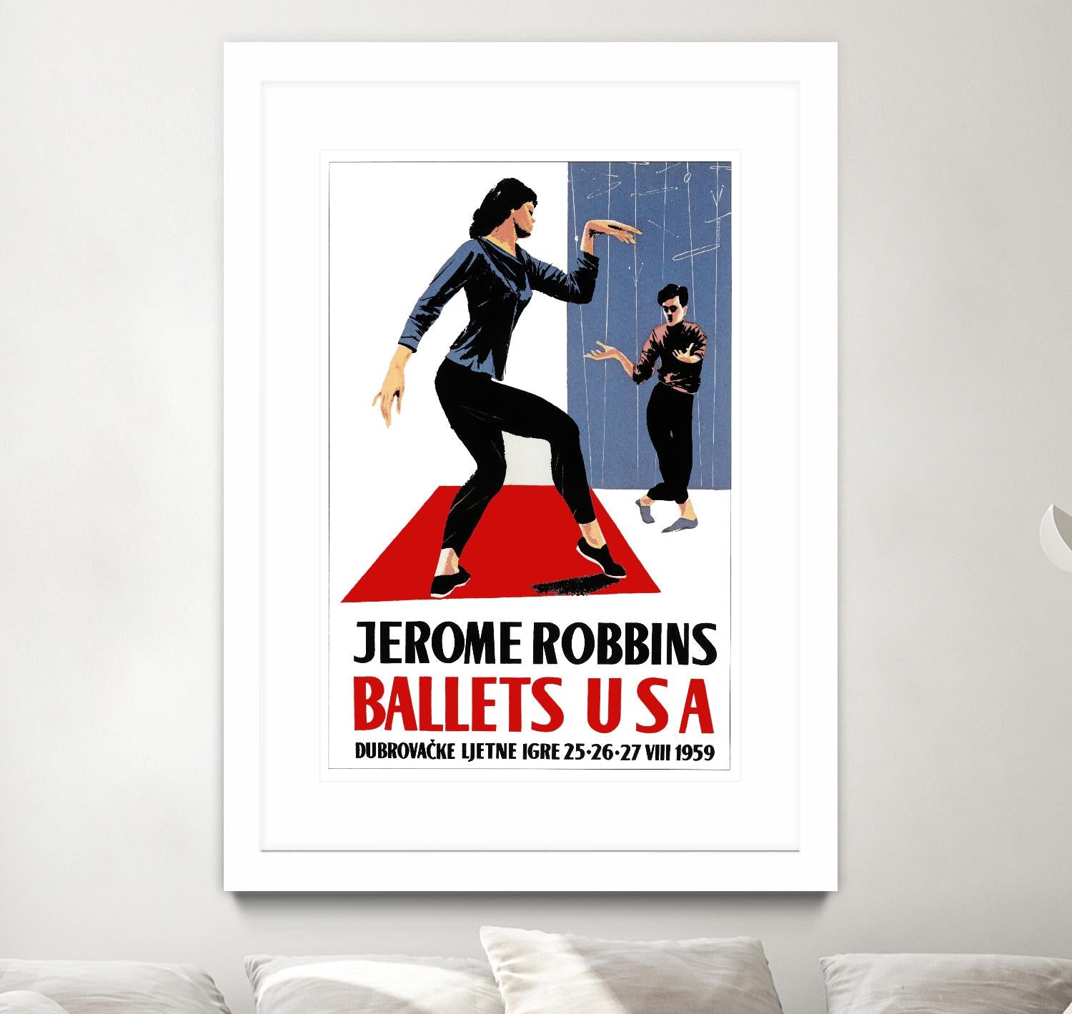 Ballets USA by Archive on GIANT ART - red vintage usa