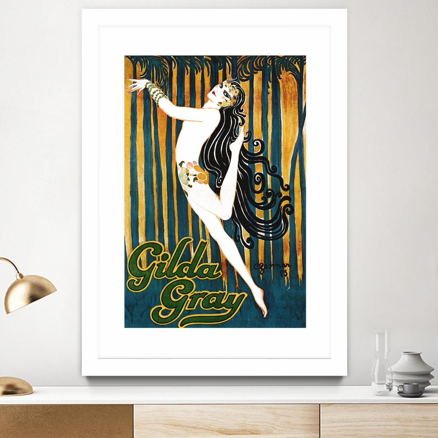 Gilda Gray by Archive on GIANT ART - blue vintage dancer