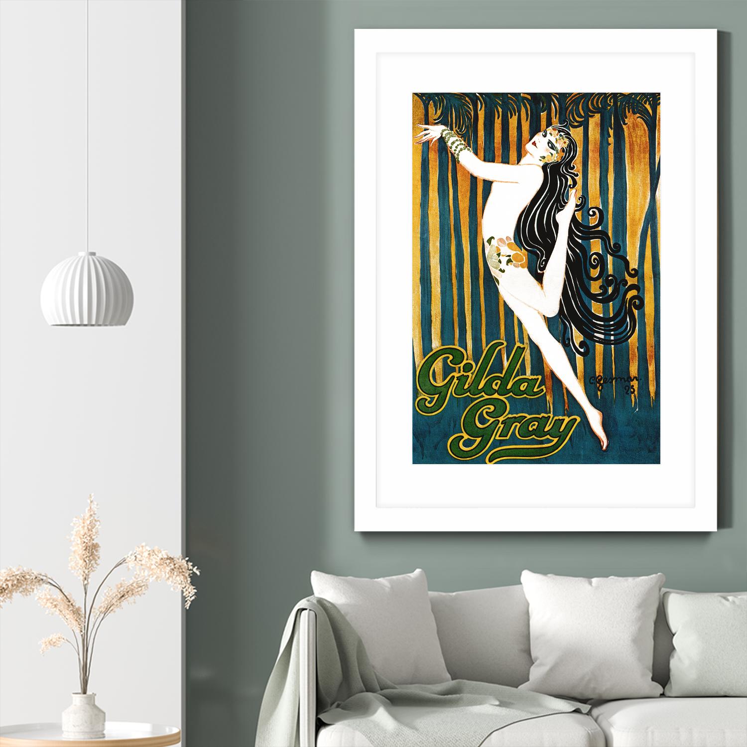 Gilda Gray by Archive on GIANT ART - blue vintage dancer