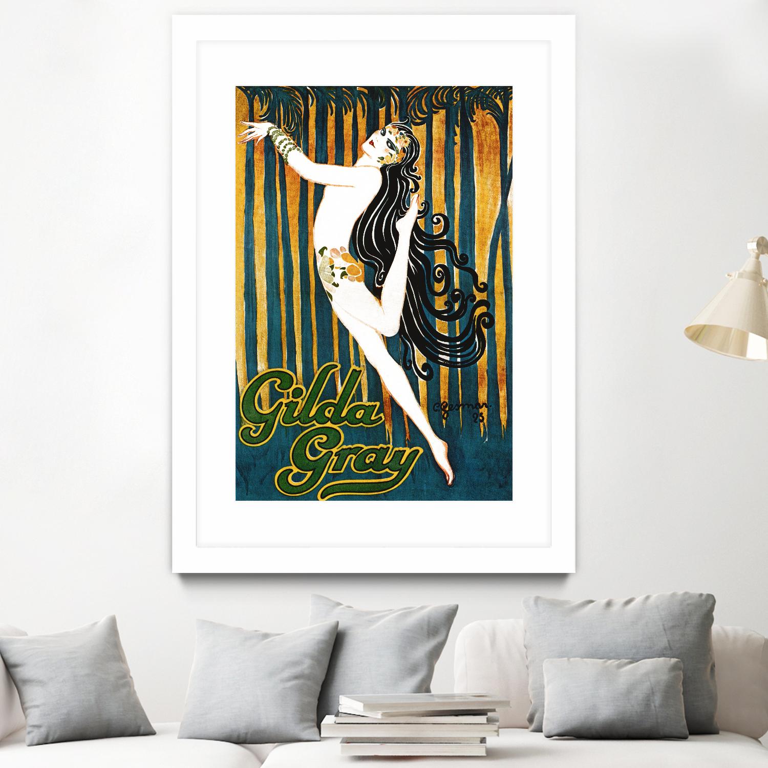 Gilda Gray by Archive on GIANT ART - blue vintage dancer