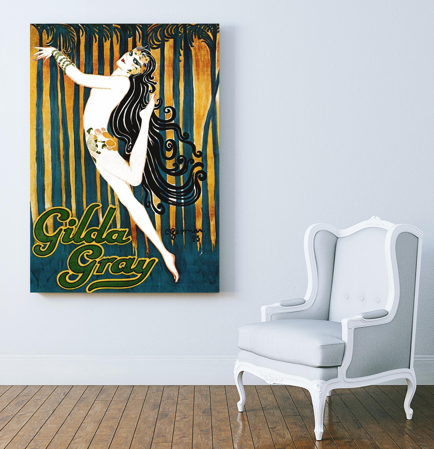 Gilda Gray by Archive on GIANT ART - blue vintage dancer