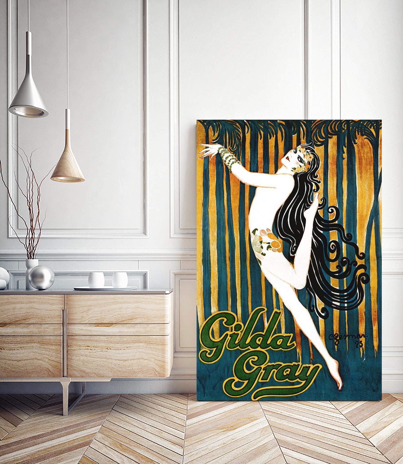 Gilda Gray by Archive on GIANT ART - blue vintage dancer