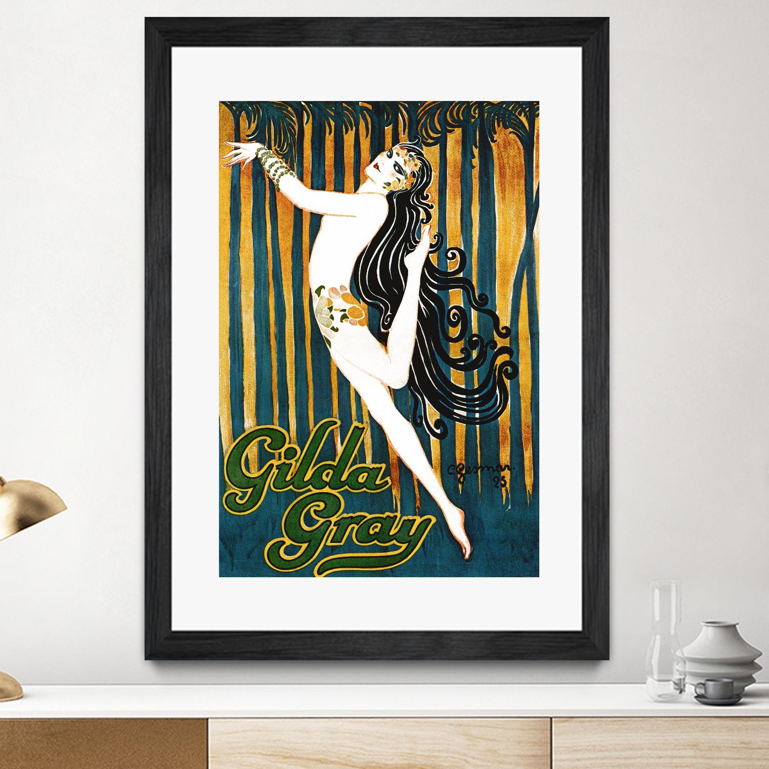 Gilda Gray by Archive on GIANT ART - blue vintage dancer