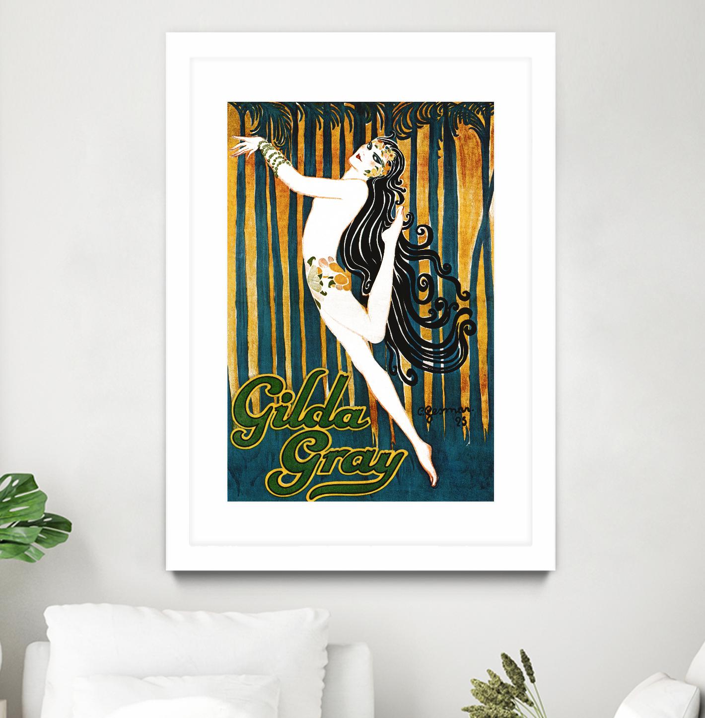Gilda Gray by Archive on GIANT ART - blue vintage dancer