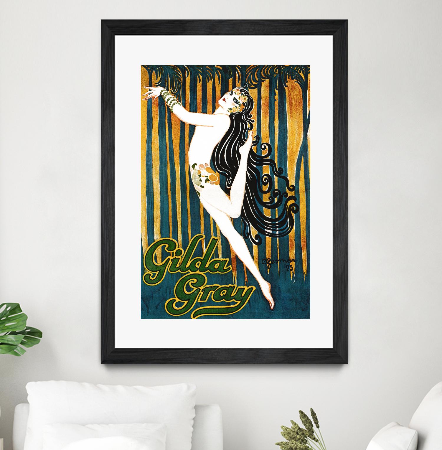 Gilda Gray by Archive on GIANT ART - blue vintage dancer
