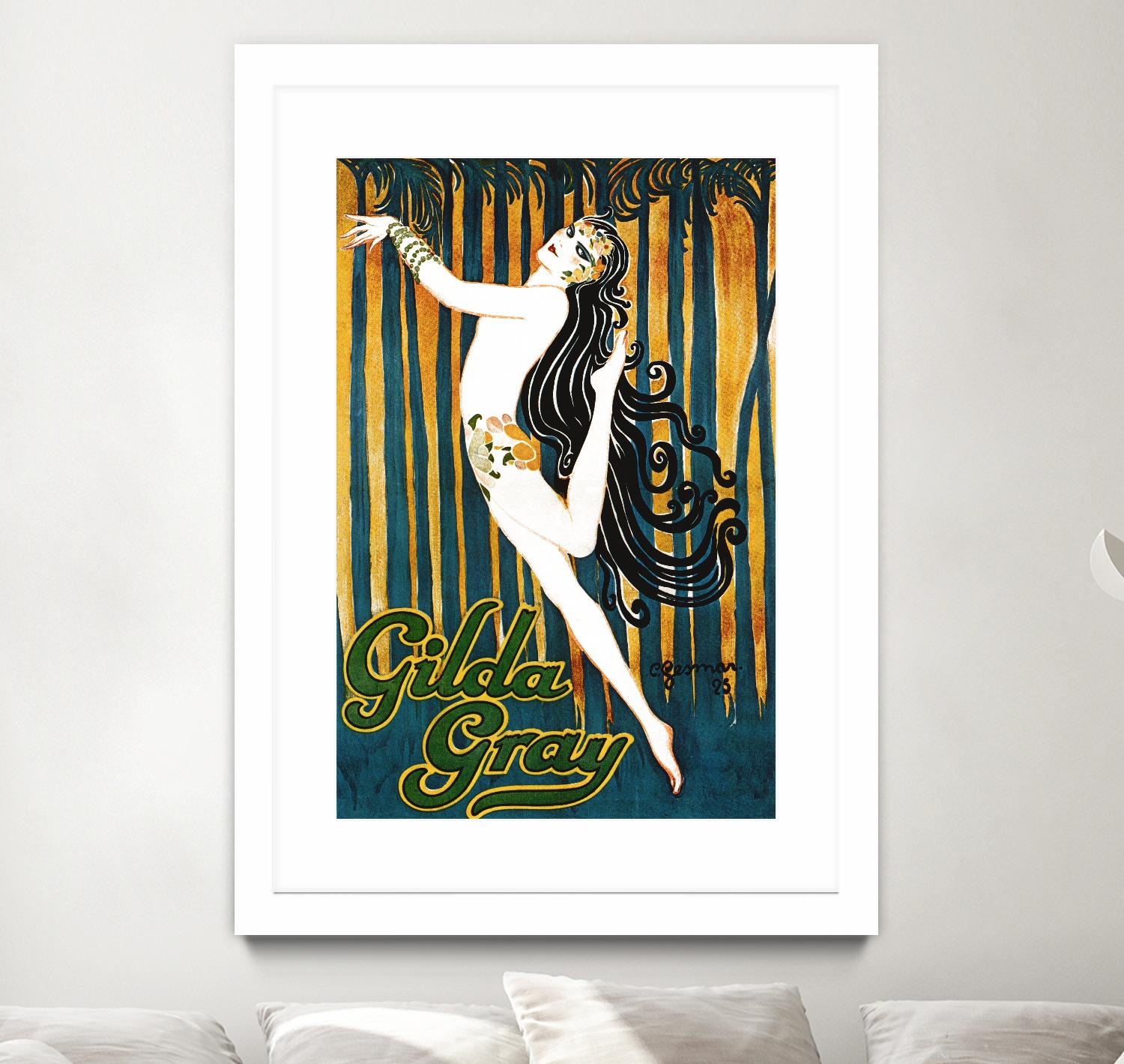 Gilda Gray by Archive on GIANT ART - blue vintage dancer