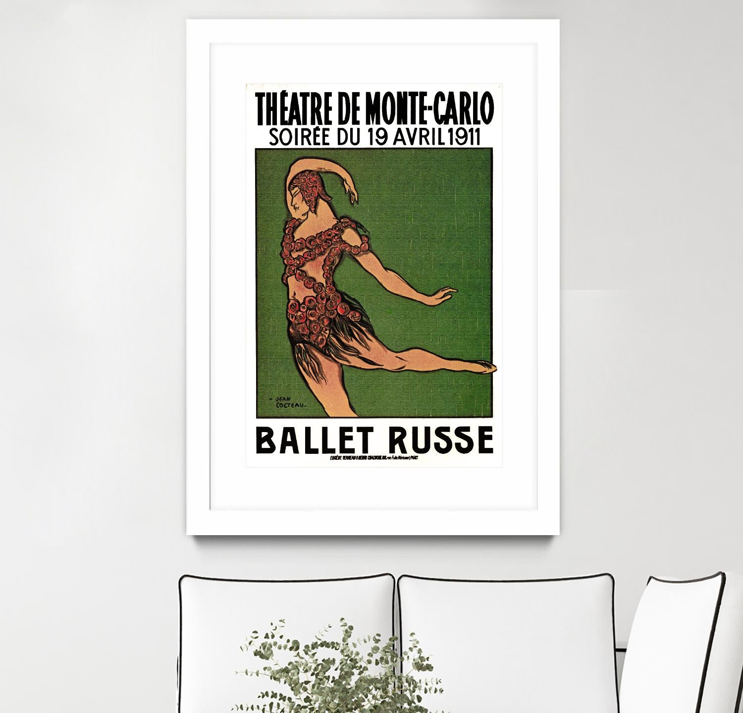 Ballet Russe by Archive on GIANT ART - green vintage dancer