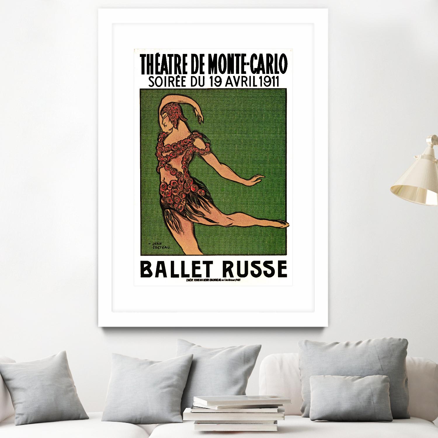 Ballet Russe by Archive on GIANT ART - green vintage dancer