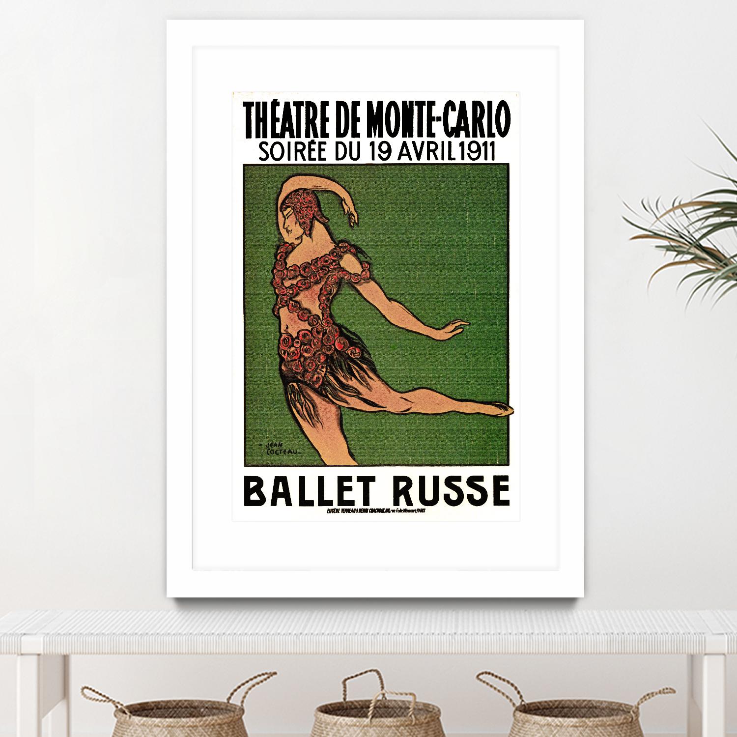 Ballet Russe by Archive on GIANT ART - green vintage dancer