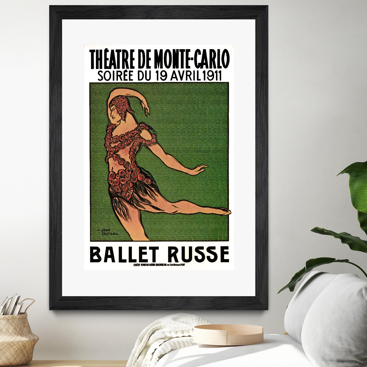 Ballet Russe by Archive on GIANT ART - green vintage dancer