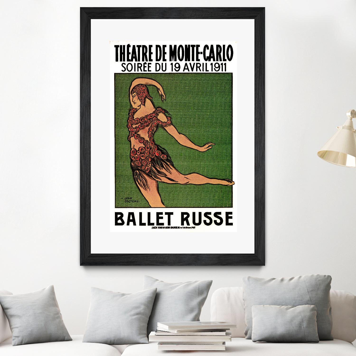Ballet Russe by Archive on GIANT ART - green vintage dancer