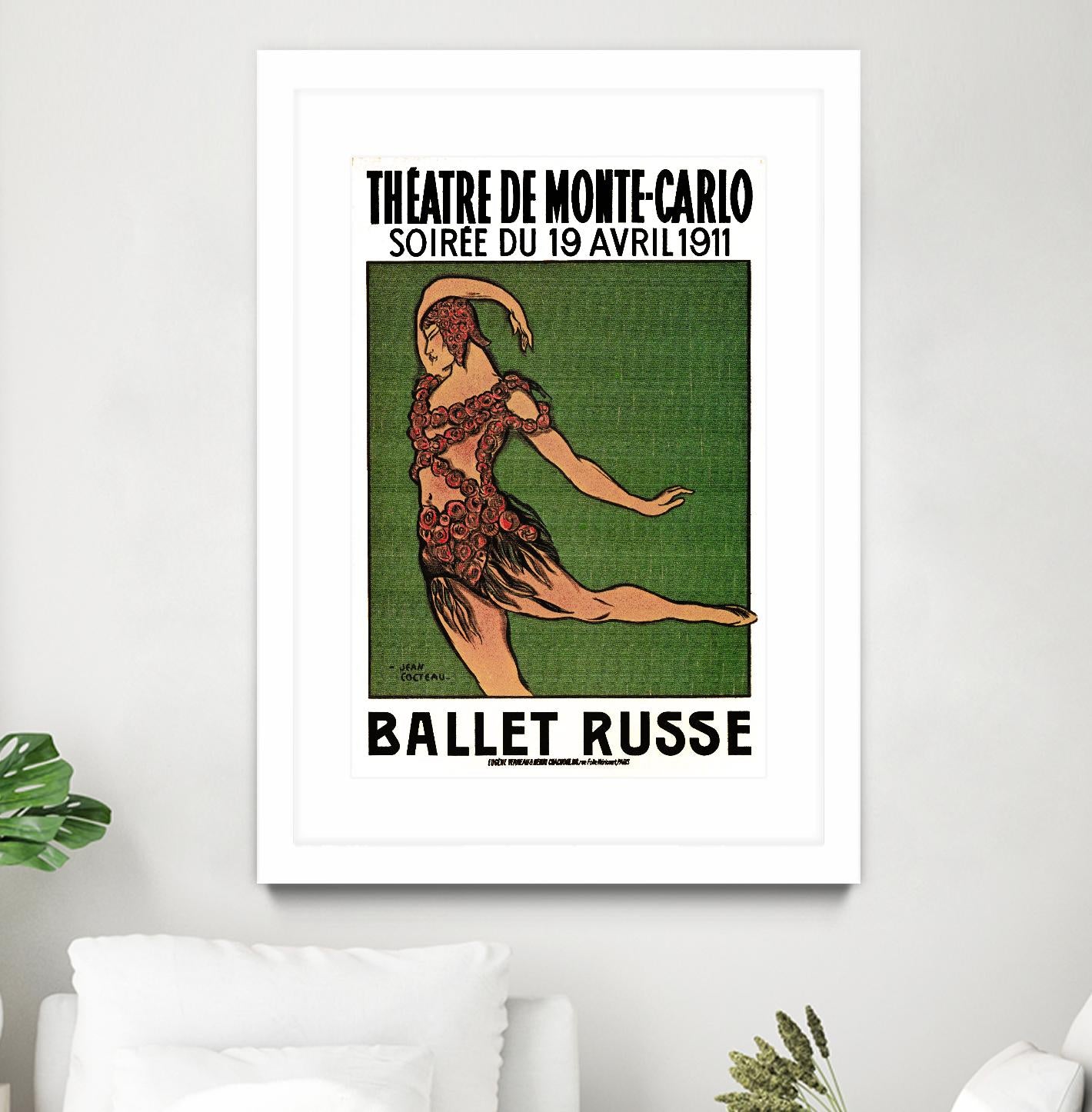 Ballet Russe by Archive on GIANT ART - green vintage dancer
