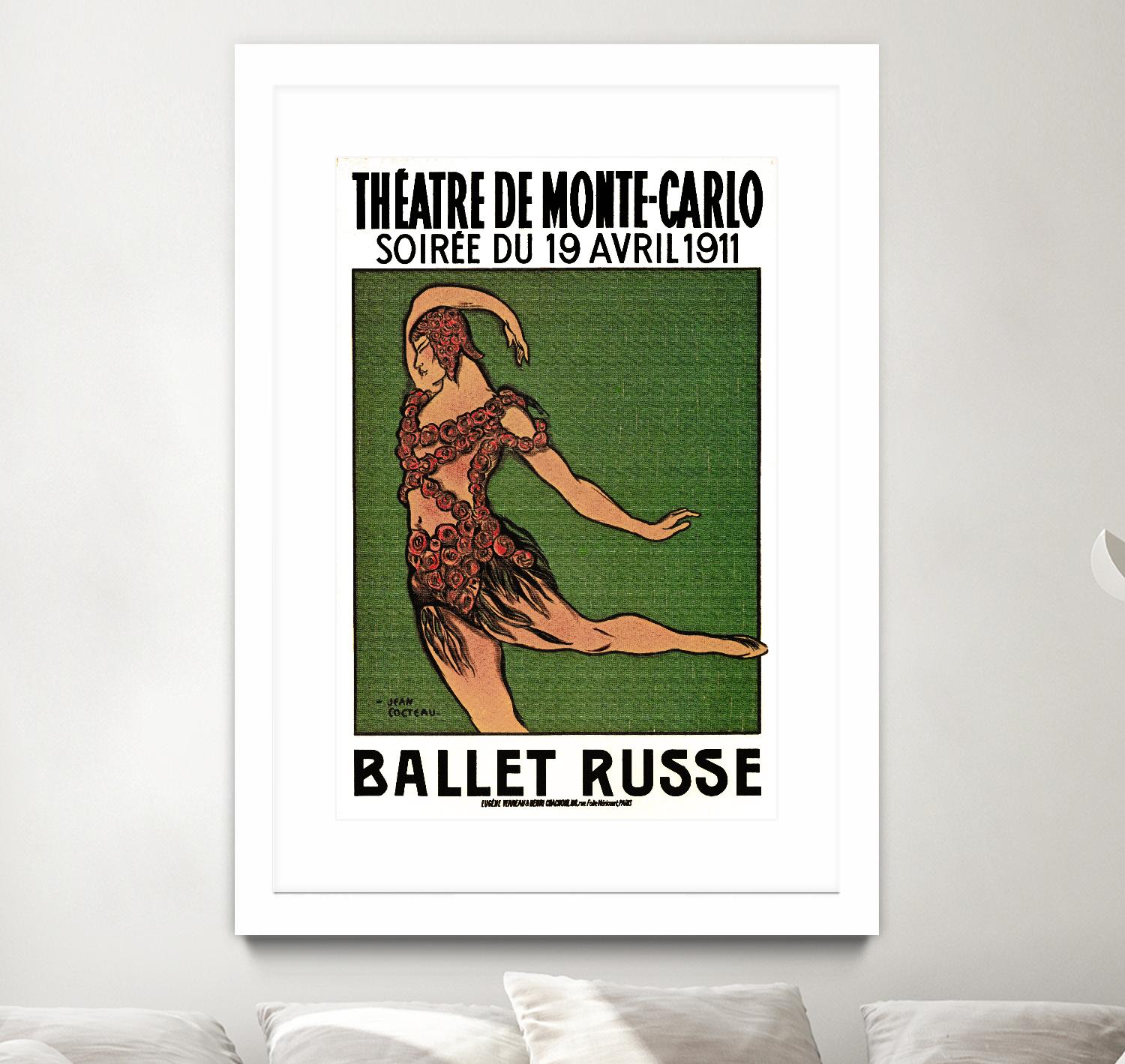Ballet Russe by Archive on GIANT ART - green vintage dancer