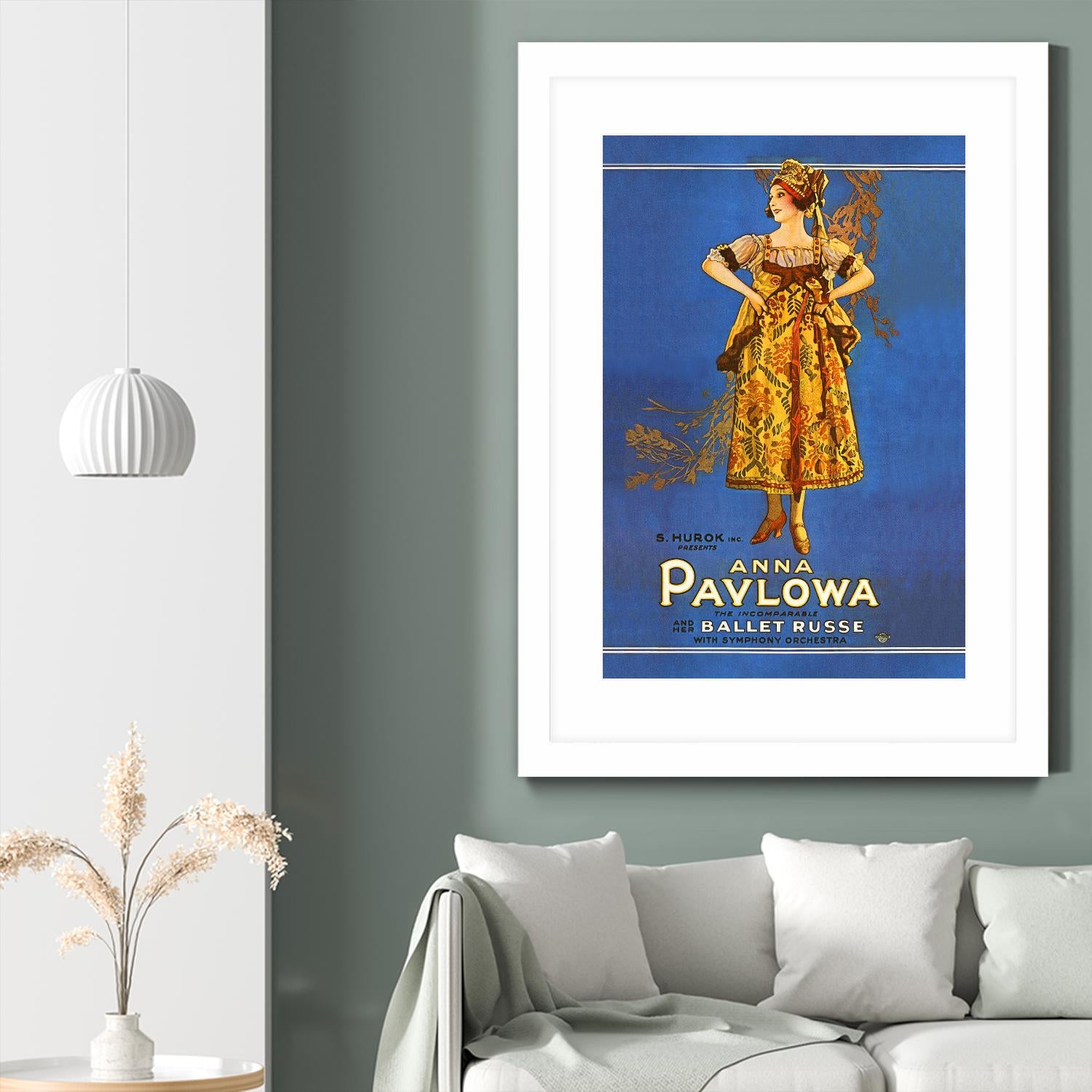 Ballet Russe by Archive on GIANT ART - beige vintage dancer