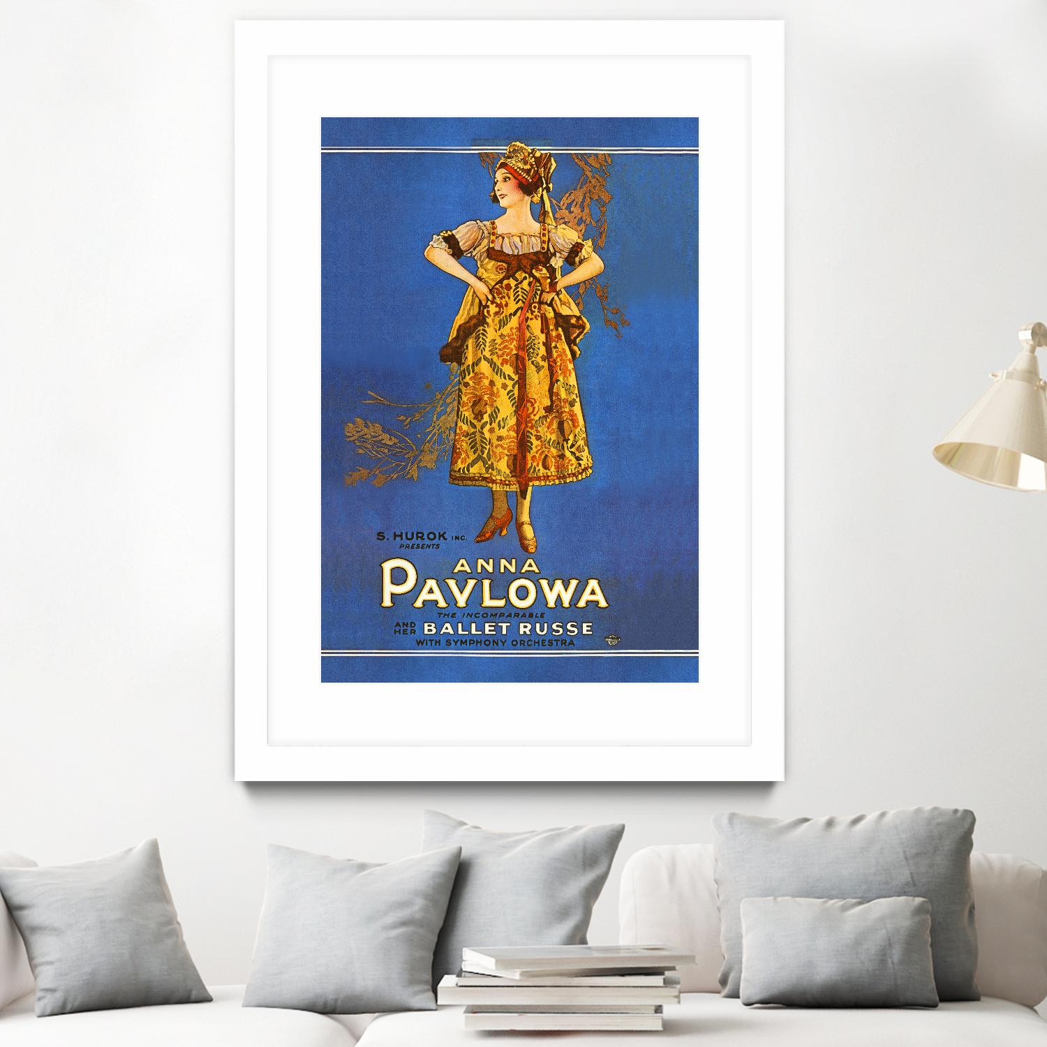 Ballet Russe by Archive on GIANT ART - beige vintage dancer