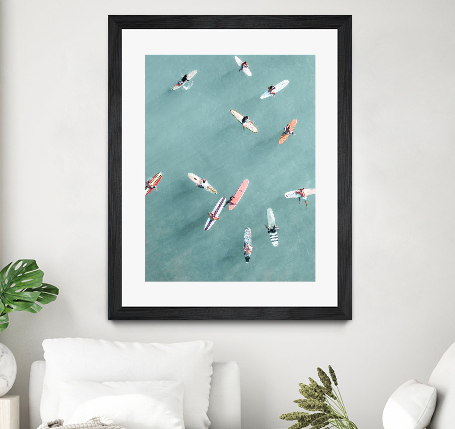 Surfers II by Uknown on GIANT ART - blue coastal surfboards