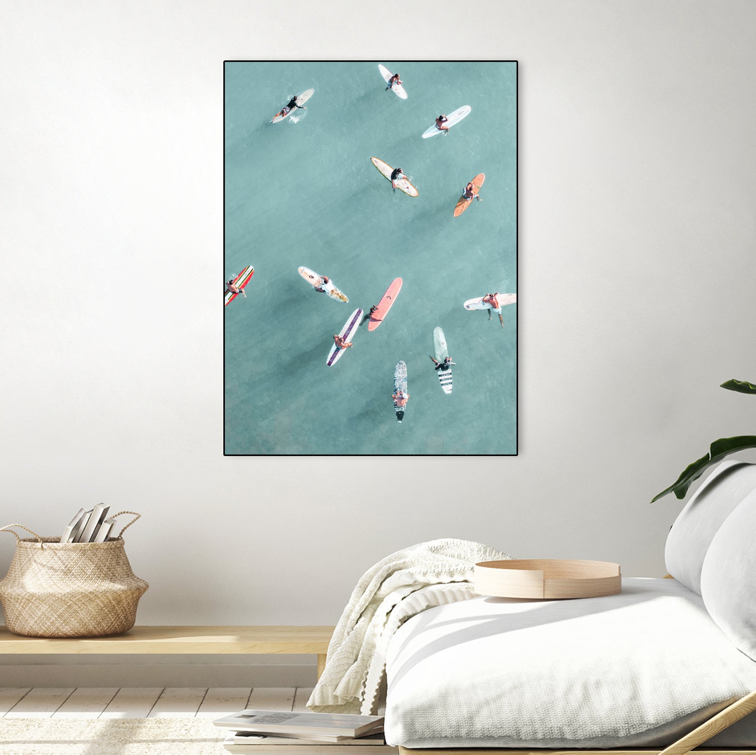 Surfers by Uknown on GIANT ART - blue coastal surfboards