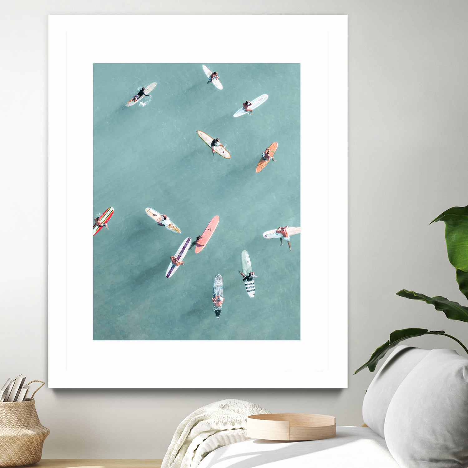 Surfers II by Uknown on GIANT ART - blue coastal surfboards