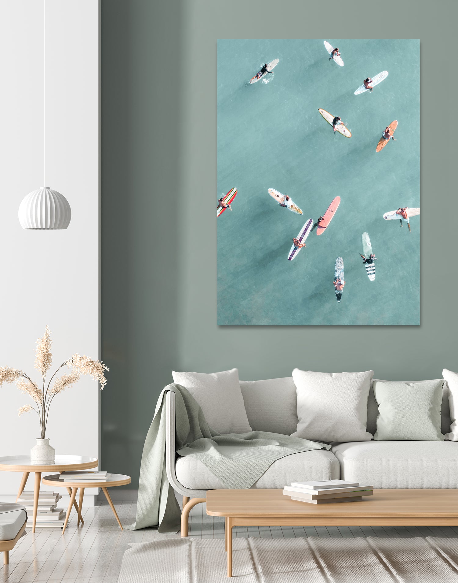 Surfers II by Uknown on GIANT ART - blue coastal surfboards