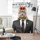 The King by Carole St-Germain on GIANT ART - red pop tiger