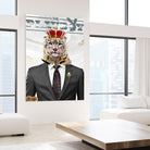 The King by Carole St-Germain on GIANT ART - red pop tiger