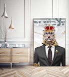 The King by Carole St-Germain on GIANT ART - red pop tiger