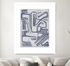 Centric -Blue Ice - 8 by Lori Dubois on GIANT ART - blue linear