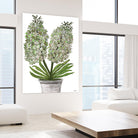 Summer Bloom - Lavender - Blue-11 by Lori Dubois on GIANT ART - green floral pot