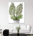 Summer Bloom - Lavender - Blue-11 by Lori Dubois on GIANT ART - green floral pot