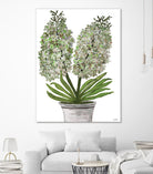 Summer Bloom - Lavender - Blue-11 by Lori Dubois on GIANT ART - green floral pot