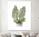 Summer Bloom - Lavender - Blue-11 by Lori Dubois on GIANT ART - green floral pot