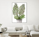 Summer Bloom - Lavender - Blue-11 by Lori Dubois on GIANT ART - green floral pot
