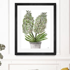 Summer Bloom - Lavender - Blue-11 by Lori Dubois on GIANT ART - green floral pot